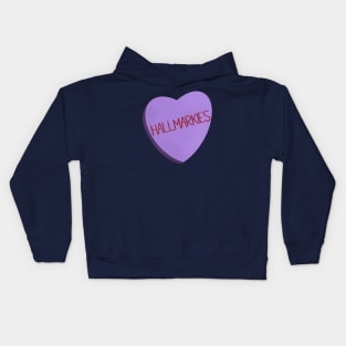 Hallmarkies Conversation Heart Kids Hoodie